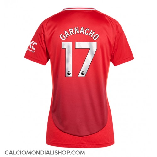 Maglie da calcio Manchester United Alejandro Garnacho #17 Prima Maglia Femminile 2024-25 Manica Corta